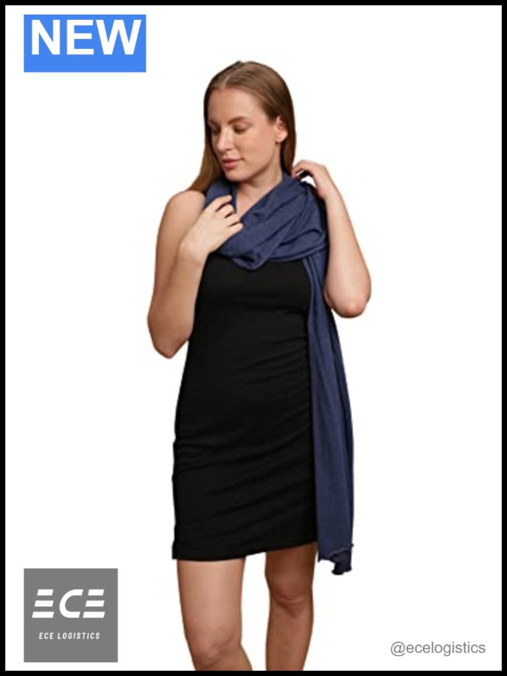 Organic Cotton Hypoallergenic Shawl Wrap Soft Lightweight Allergy-Friendly